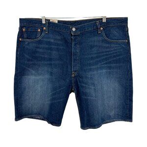 Levis 505 Mens Stretch Denim Jean Shorts Size 44 Casual Dark Wash Bermuda New